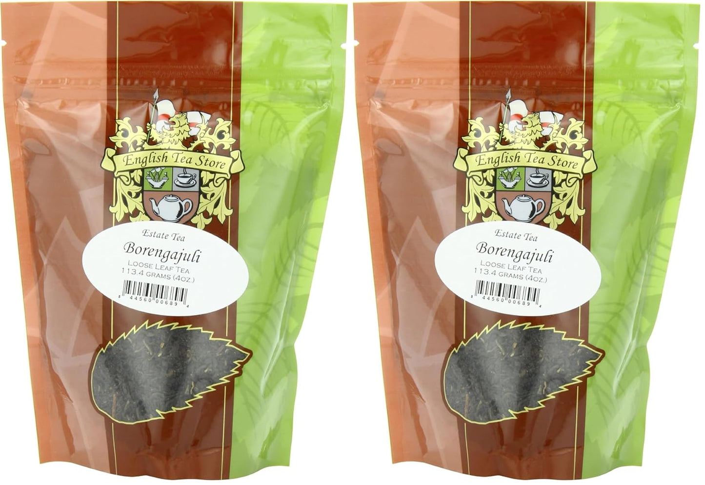English Tea Store Loose Leaf, Borengajuli Estate Tea Pouches, 4 Ounce (Pack of 2)