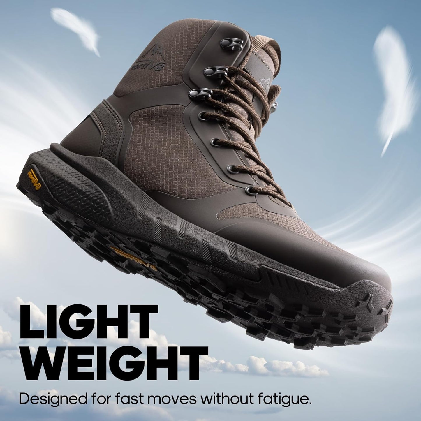 NORTIV 8 Men's Military Tactical Boot Lightweight Comfortable Boots for Work All Day Side Zipper Motorcycle Combat Hiking Boots Metrostrike(8-9 Inches)