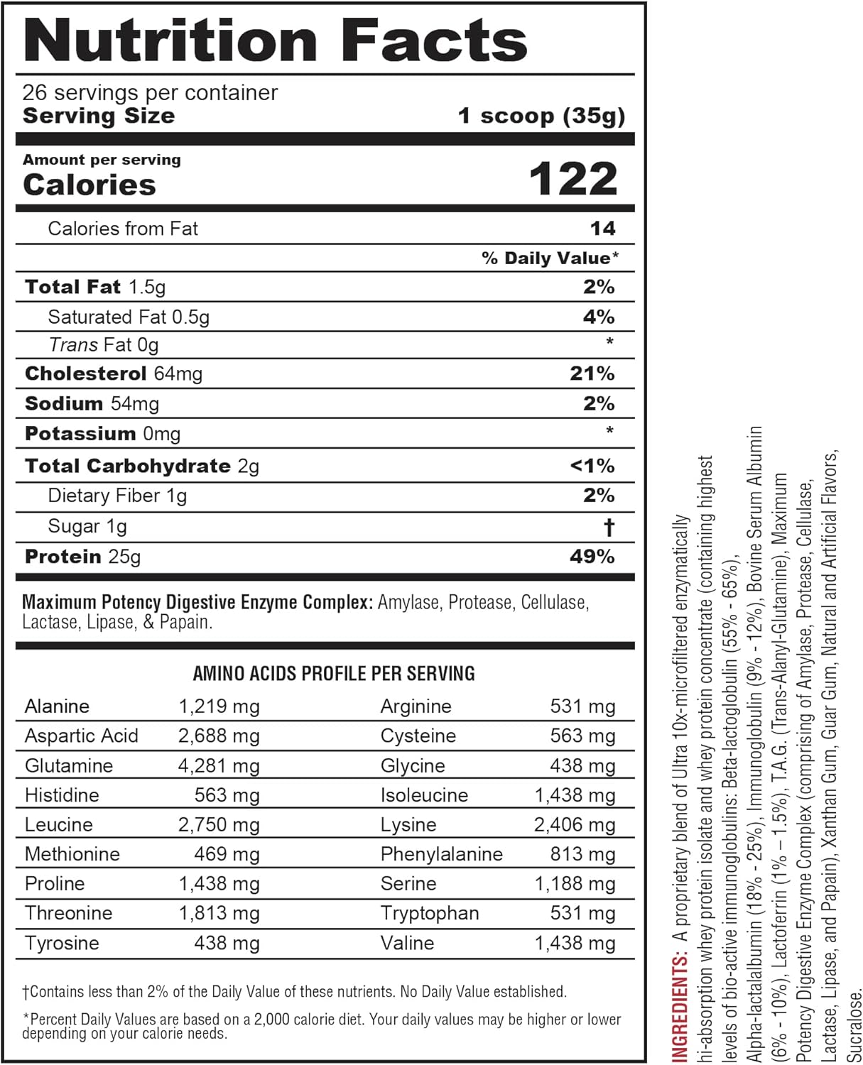 Metabolic Nutrition | Protizyme | 100% Whey Protein Powder | High Protein, Low Carb, Low Fat with Digestive Enzymes, 24 Essential Vitamins and Minerals | Strawberry Creme, 2 Pound