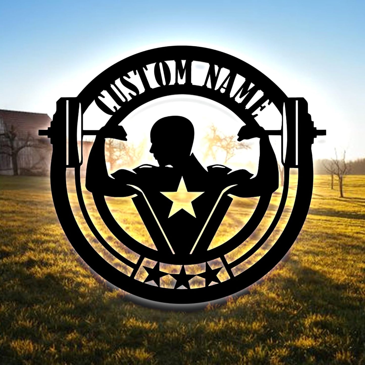 Personalized Gym Metal Sign With LED Light, Custom Gym Wall Art, Gymer Gift, Wall Decor for Home, Birthday & Xmas