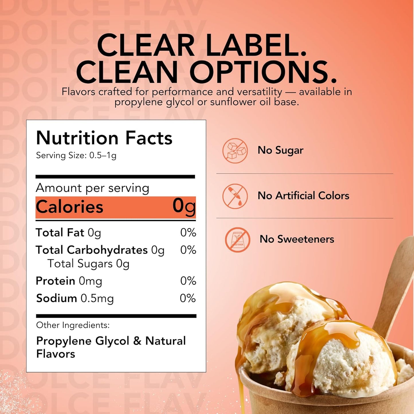 Dolce Flav Natural Butterscotch Extract 2 oz – Kosher, Sugar-Free, Concentrated Rich Butterscotch Flavoring for Baking, Beverages & Desserts, Includes Measured Dropper