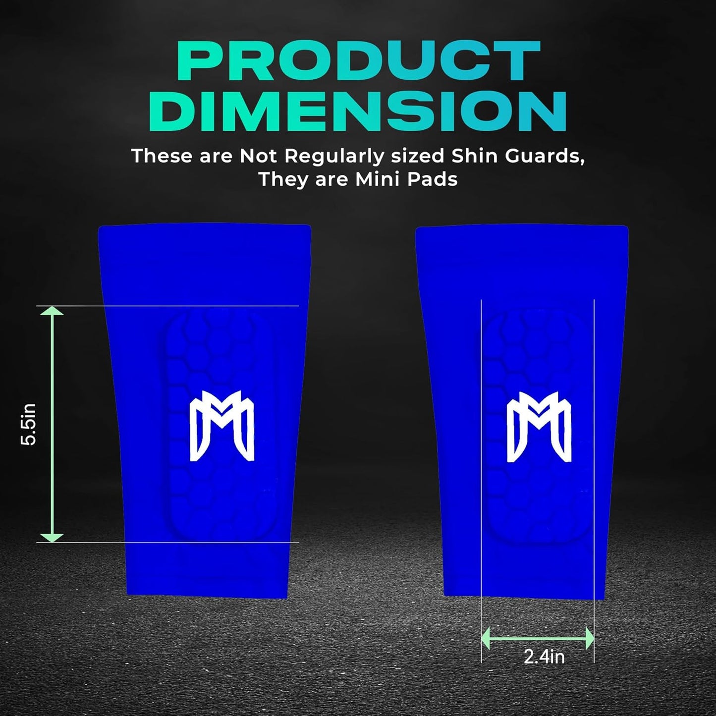 Mini Shin Guards Soccer – Built in Shin Pad Sleeves for Mens, Women, Teens - Small Shin Guards - Lightweight, Breathable Shin Defender Leg Protection