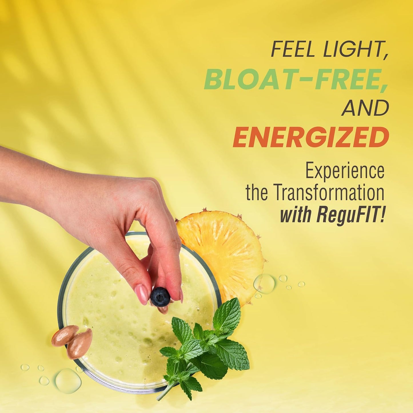 Fiber Powder to Supports Bloating Relief & Gut Health, Helps Maintain Regularity, Prebiotic, Superfood, Omega-3 ALA, Pineapple Flavor, 30 svgs