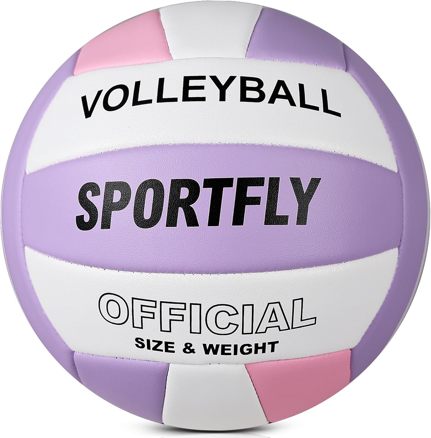 Official Size 5 Volleyball, Soft Indoor Outdoor Volleyball for Game Gym Training Beach Play, 2 Pcs Per Pack with Pump Kit