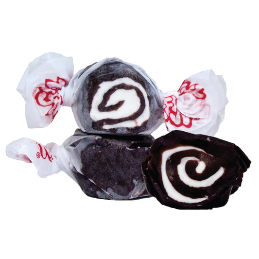 Taffy Town Saltwater Taffy- Licorice Swirls | Gourmet Taffy| Nougat-Style Candy| Soft & Delicious| Sumer Snack Treats| Party Good Candies| 2.5lbs