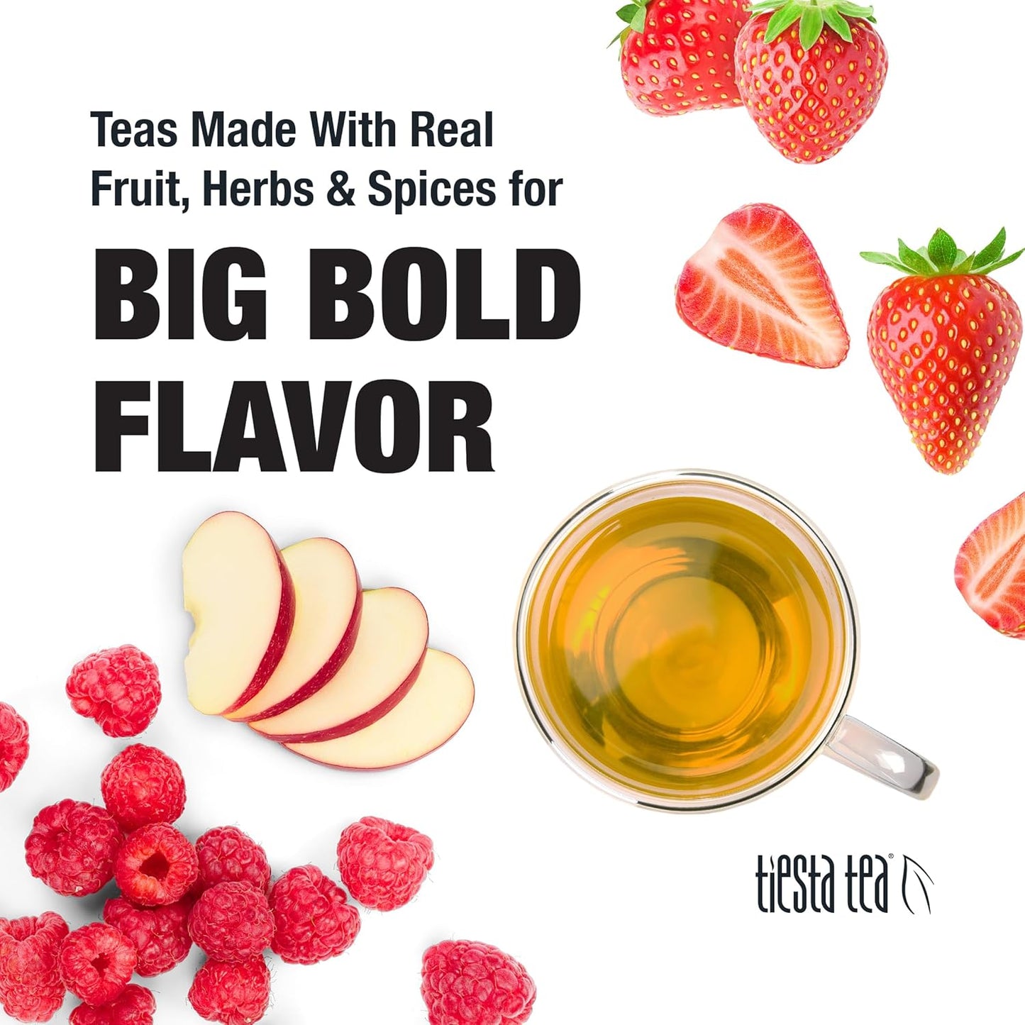 Tiesta Tea Pomegranatopia – Premium Loose Leaf Mixed-Berry Pomegranate White Tea | Low-Caffeine Blend | Hot & Iced | 8oz Resealable Pouch | Brews Up to 200 Cups