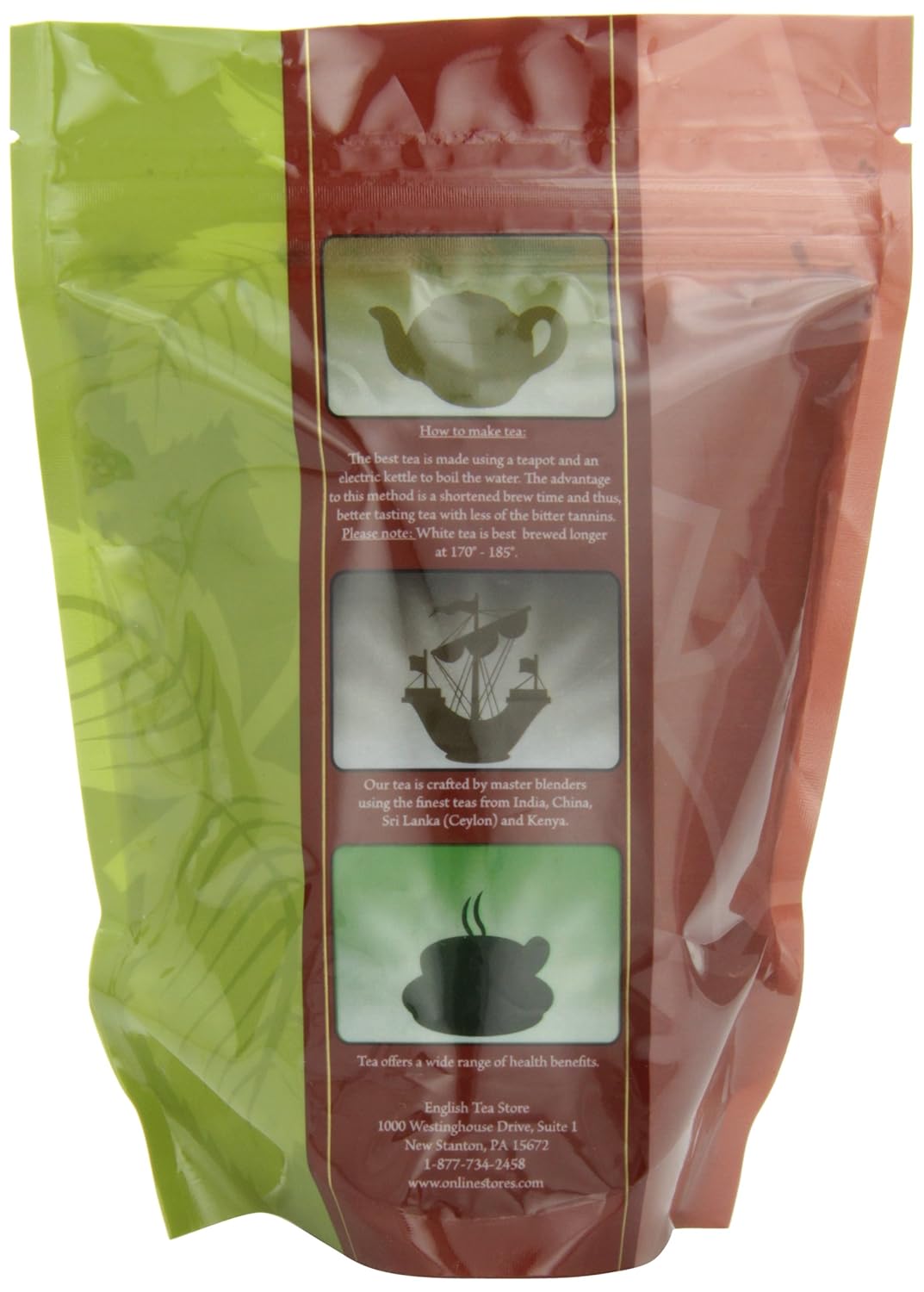 Sowmee White Tea Loose Leaf | Mildly Oxidized Chinese White Tea with Full-Body Flavor | 2oz Pouch | Late Harvest Spring Leaves with Oolong-Like Notes | English Tea Store