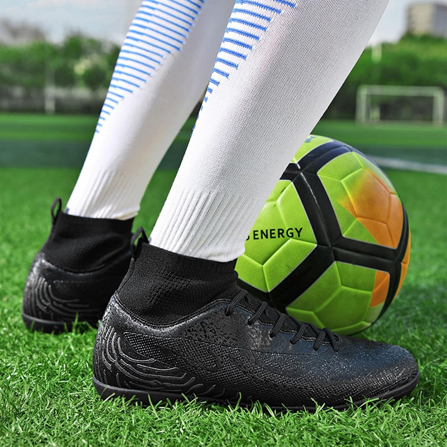 Mens Soccer Cleats Womens Indoor Soccer Shoes Wide Baseball Turf Shoes Adult Youth Rugby Shoes Big Boys Small Spikes AG TF Football Boots