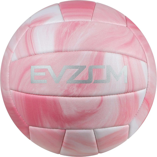 EVZOM Super Soft Volleyball Beach Volleyball Official Size 5 for Outdoor/Indoor/Pool/Gym/Training Premium Volleyballs Equipment Durability Stability Sports Ball