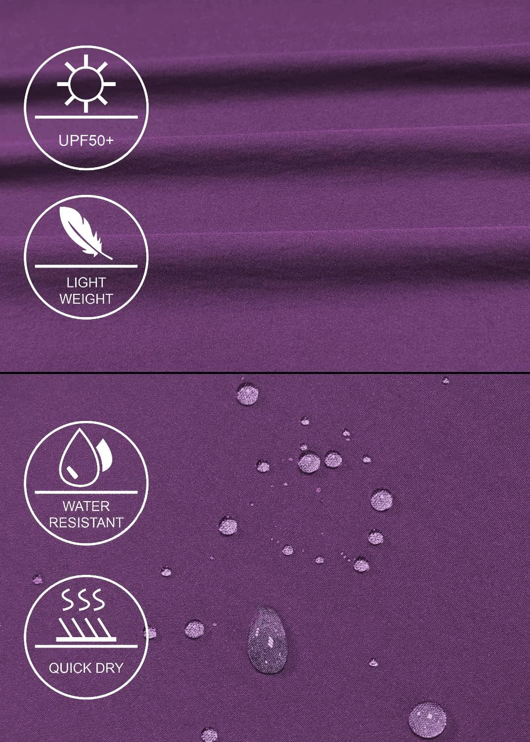 GymBrave Women's Hiking Cargo Pants Quick Dry Outdoor Camping Capris Water Resistant UPF 50 with Zipper Pockets