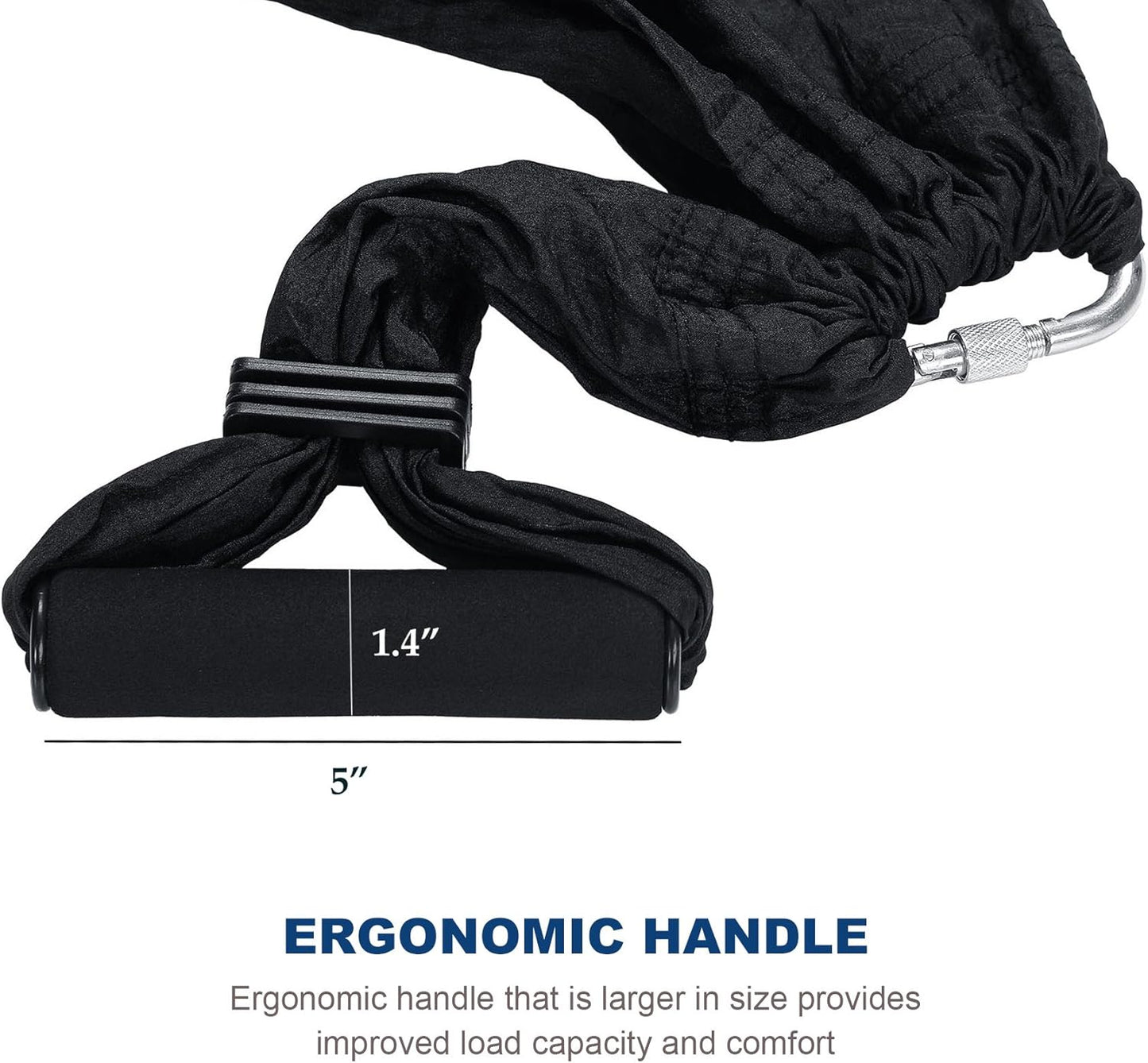 ZELUS Aerial Yoga Swing Sling Strong Yoga Hammock Kit Set Trapeze Inversion Equipment Include 2 Extensions Straps and Ceiling Mounting Kit