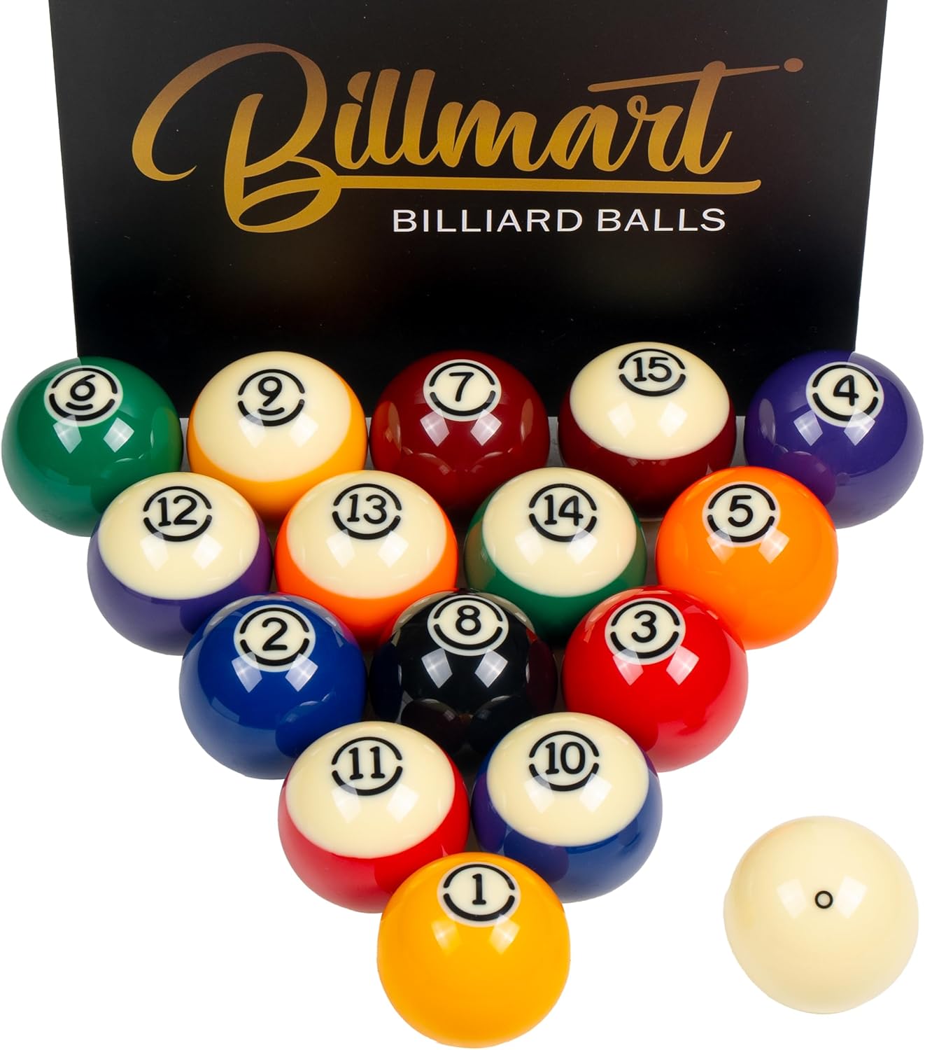 Premium Billiard Balls Pool Table Accessories 2-1/4" Regulation Size 16 Pool Balls Billiard Set