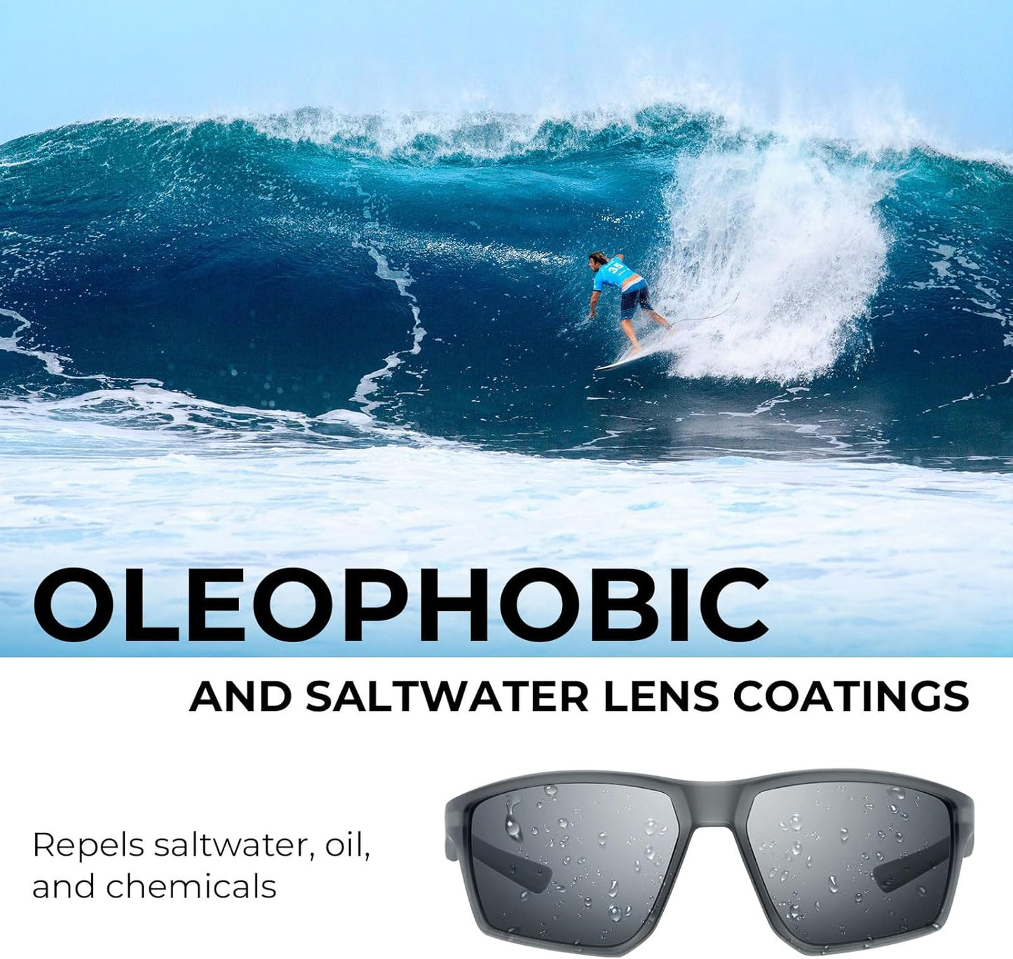 KastKing Osage Polarized Sport Sunglasses for Men and Women, Ideal for Driving Fishing Cycling Running, UV Protection