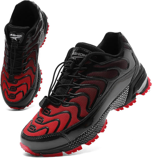 WETIKE Boy's Shoes Mesh Slip on Lightweight Running Sneakers