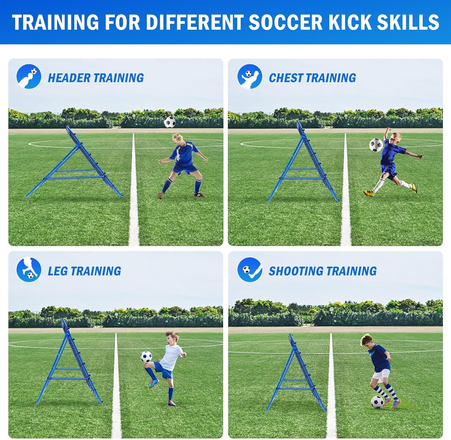 Volleyball Rebounder Net, Soccer Baseball Rebound Pitchback Net, Adjustable Target Practice Nets, Easy Setup Softball Bounce Back Trainer Equipment, Improve Sport Training Skills for Backyard