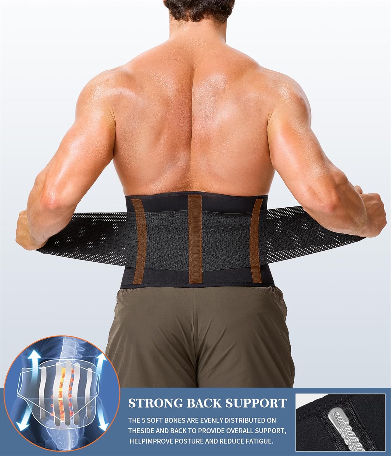 TAILONG Neoprene Waist Trimmer Ab Belt for Men Waist Trainer for Women Corset Slimming Body Shaper Workout Sauna Sweat Band