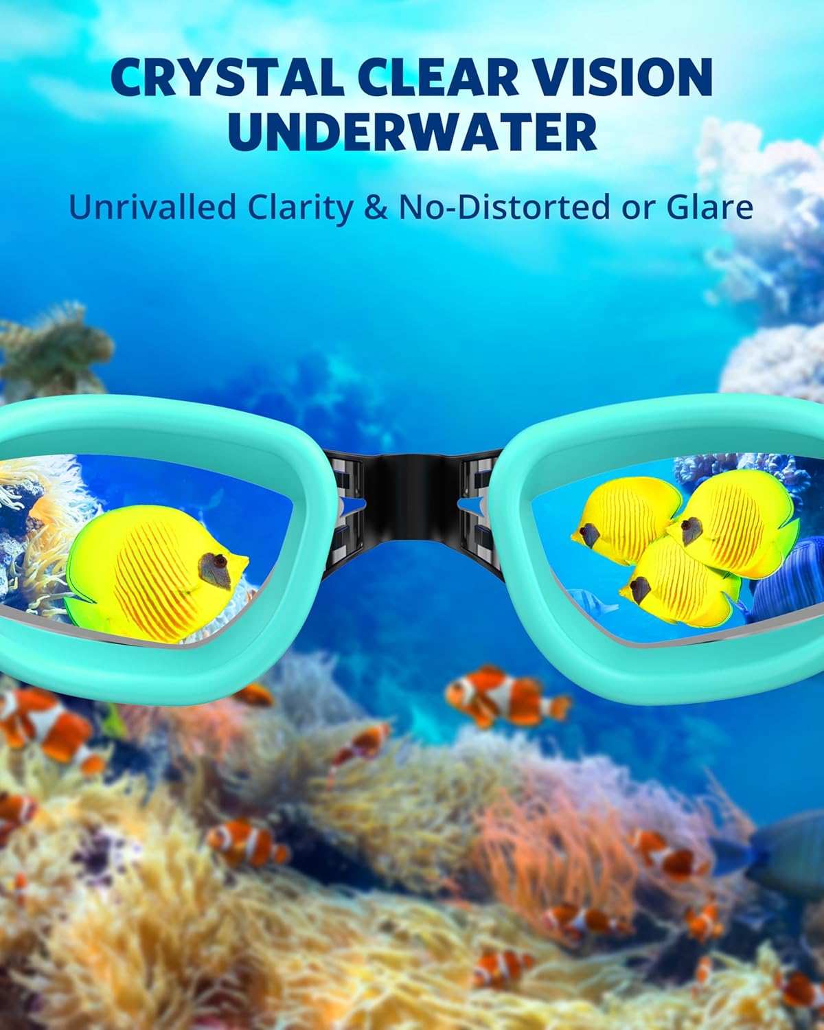 Aegend Swim Goggles, Swimming Goggles No Leaking Full Protection Adult Men Women Youth