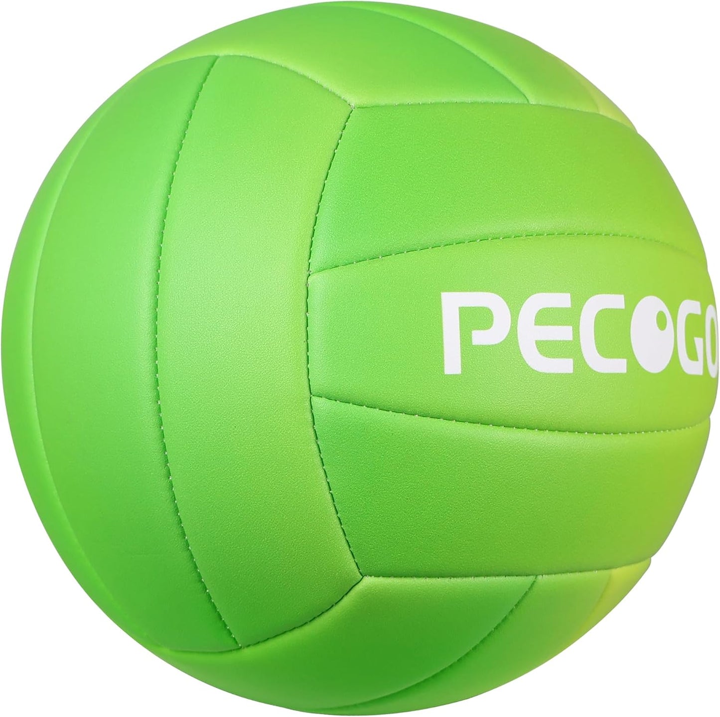 Size 5 Volleyball - Durable PU Leather, Indoor/Outdoor. Soft Control, Great Airtightness for Training/Games. Ideal for All Ages