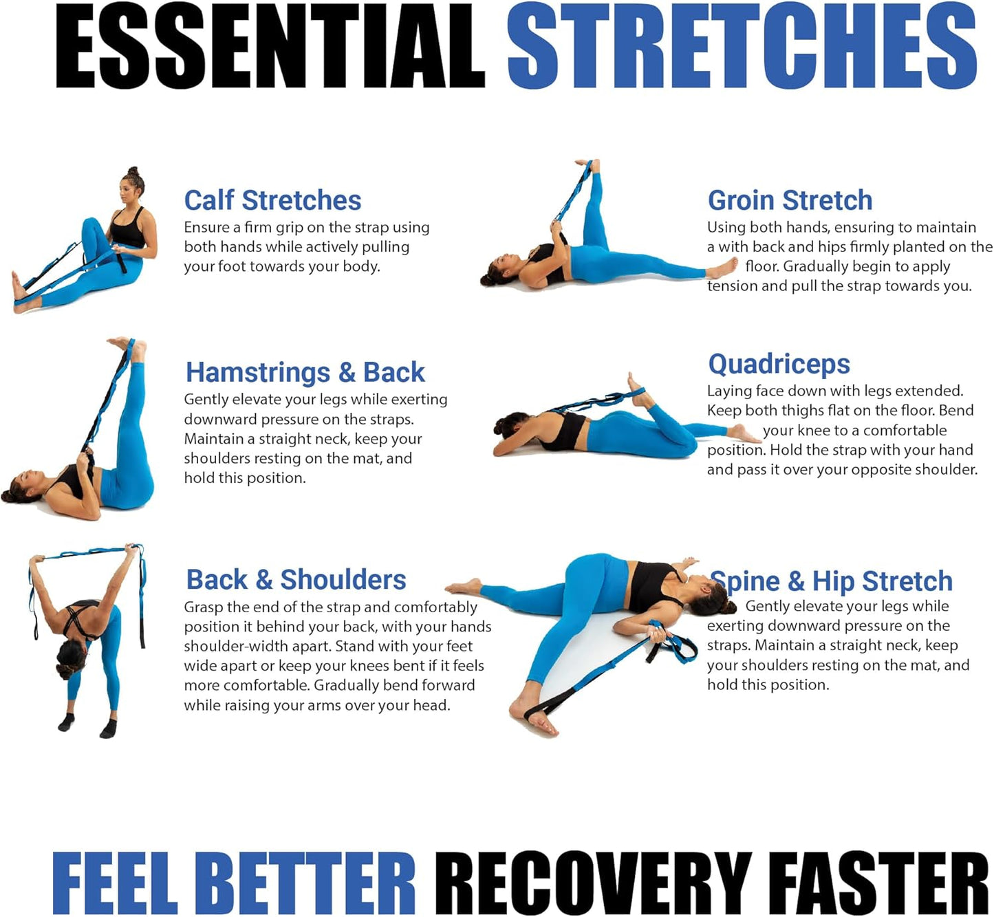 KneeSled™ Ultra Stretch Strap Best Choice for Physical Therapy U.S.A.