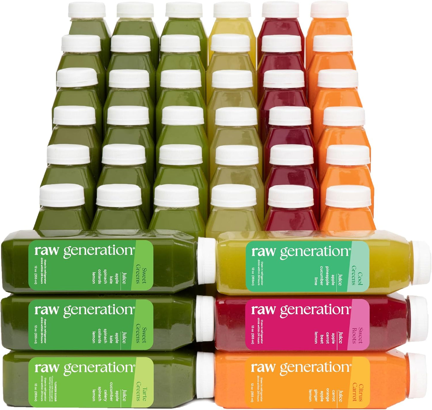 Raw Generation 7-Day Skinny Cleanse - Best Detox Juice Cleanse for Weight Management/Healthiest Way to Cleanse Your System/Jumpstart a Healthier Diet