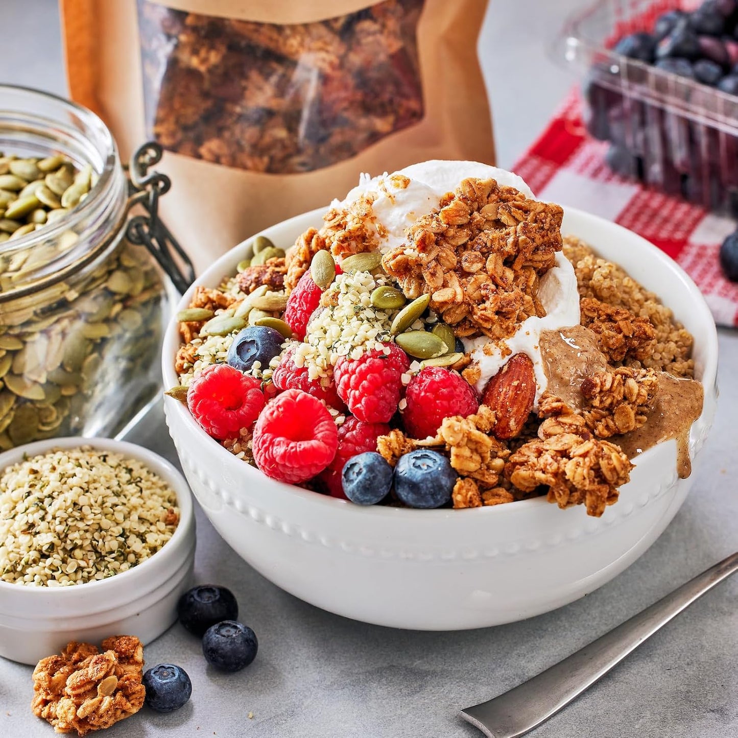 Michele's Granola - Almond Butter - Handmade Non-GMO Whole Grain Oats - Free of Gluten, Soy, Wheat, & Dairy