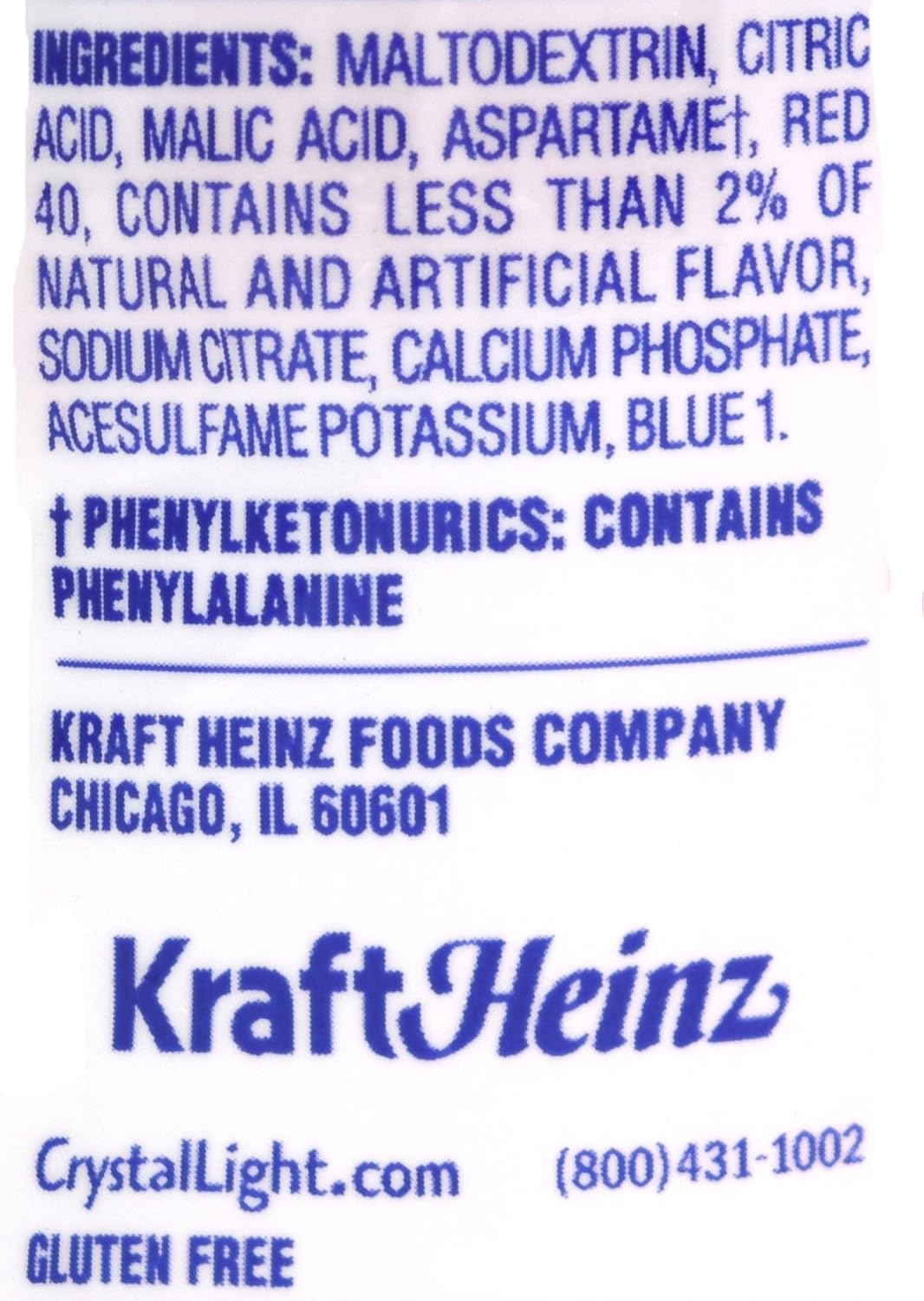 Crystal Light Raspberry Ice Drink Mix (12-quart), 1.3-ounce Packages (Pack of 2)