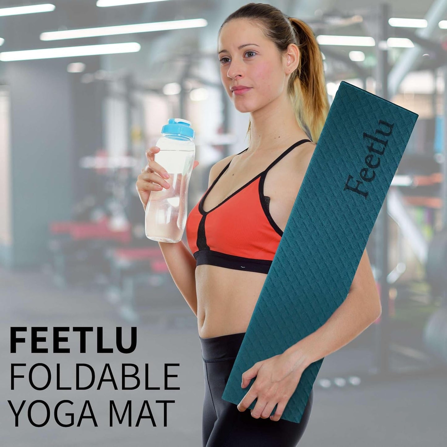 Foldable Yoga Exercise Mat – Lightweight, Anti-Slip, and Easy to Store for Yoga, Pilates, Home Workouts, and Floor Exercises