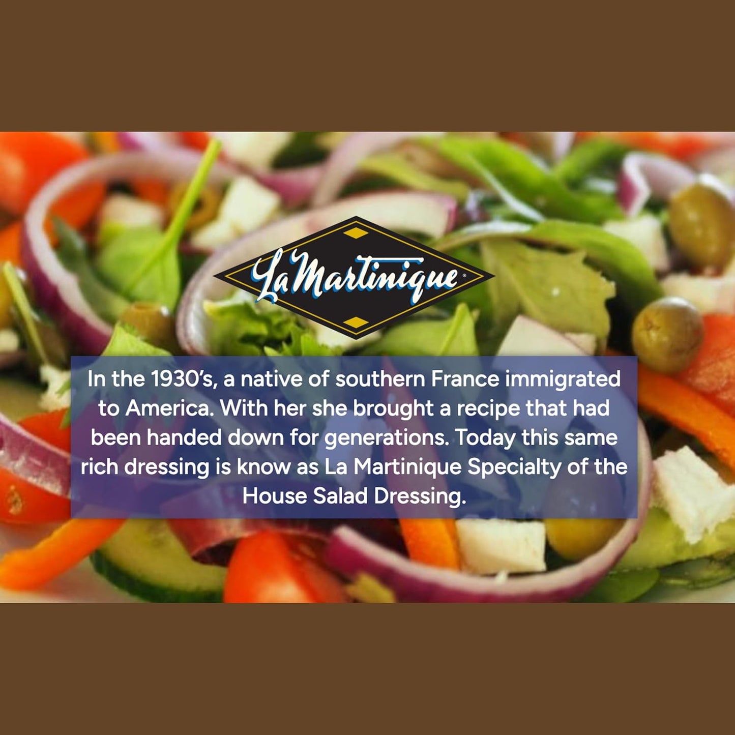 La Martinique True French Vinaigrette Dressing 10 Ounce Bottle (Pack of 1)