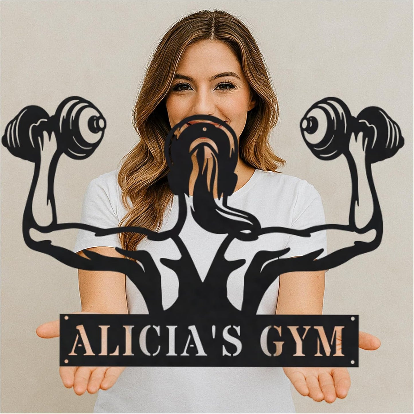 Personalized Powerlifting Metal Sign Art - Custom Sport Sign, Hobby Gift