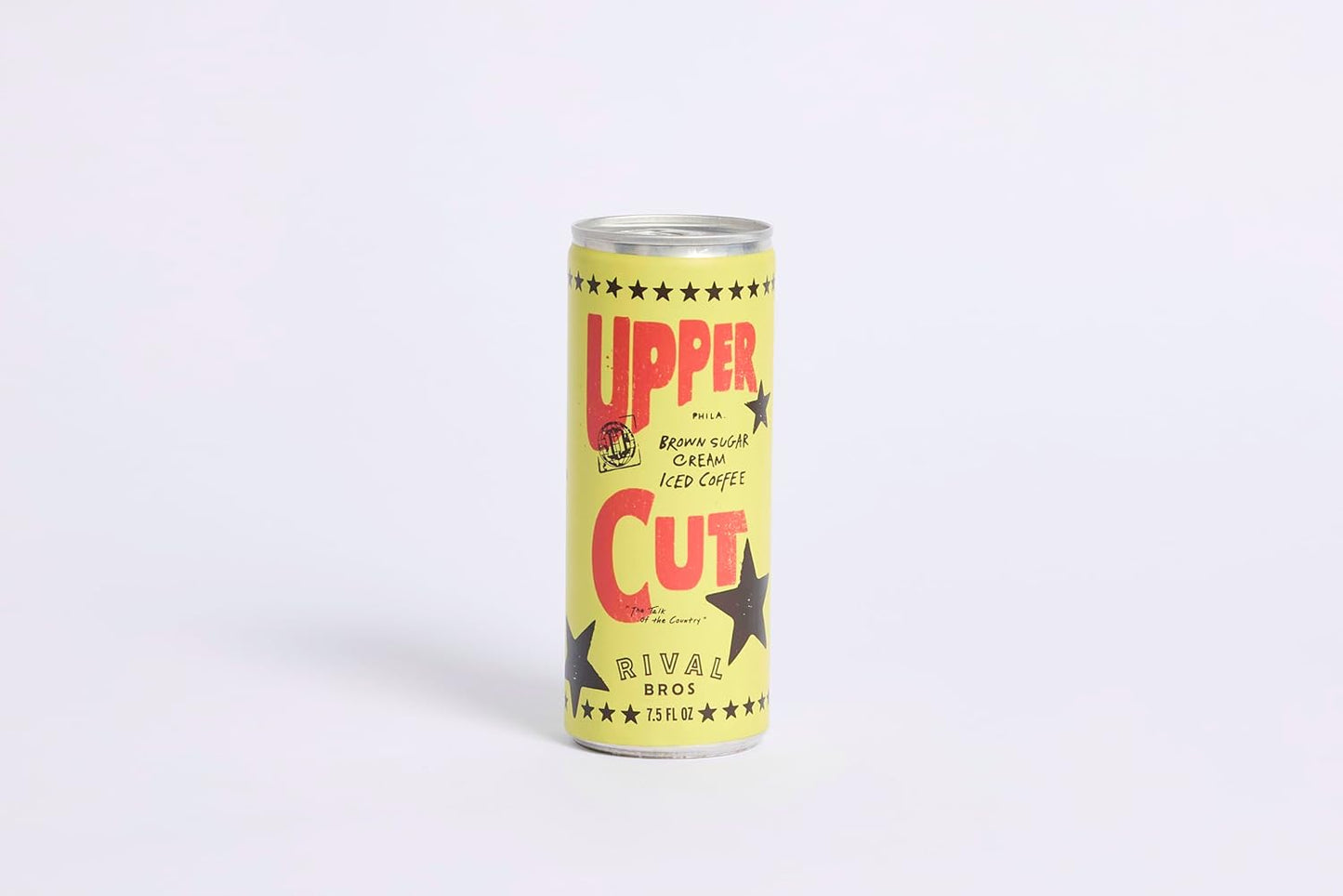 Rival Bros Upper Cut Ready to Drink Iced Coffee, Brown Sugar Cream Flavored, 7.5 Fl Oz, 12 Count, Perfect for On-the-Go, 111mg Caffeine, Easy to Drink Canned Coffee