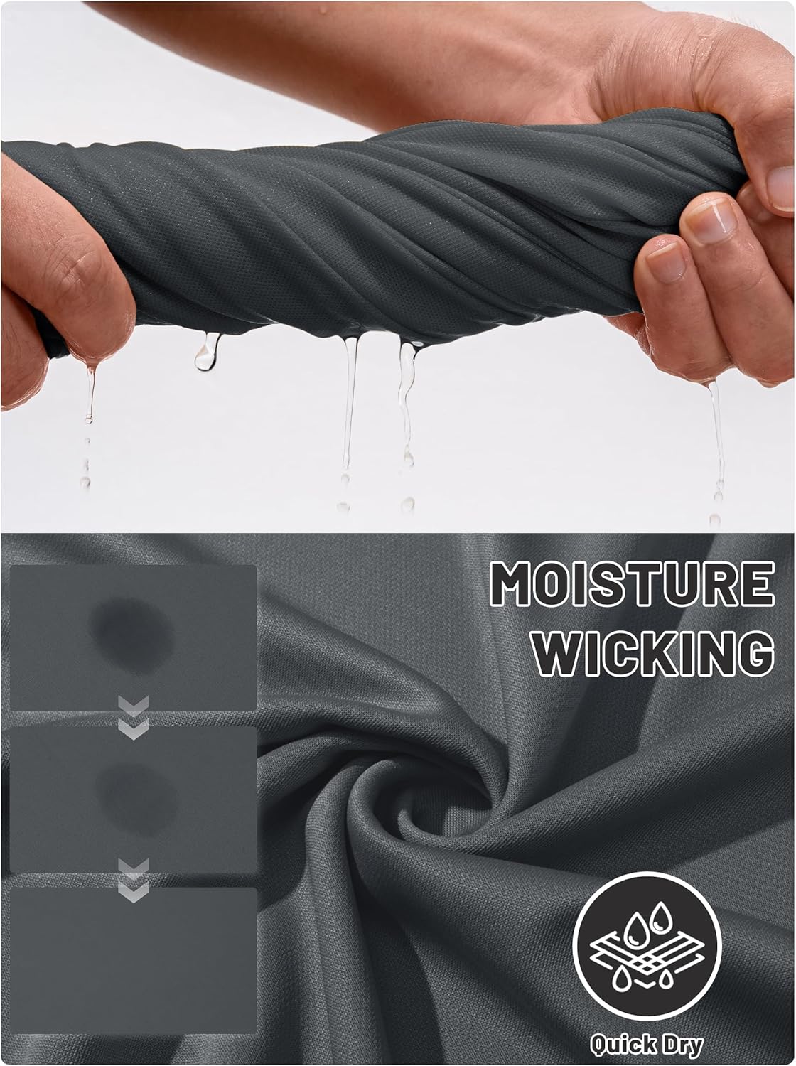 TACVASEN Mens Golf Shirt Dry Fit Mens Polo Shirts Short Sleeve Performance Golf Polos for Men with Collar Work Shirts