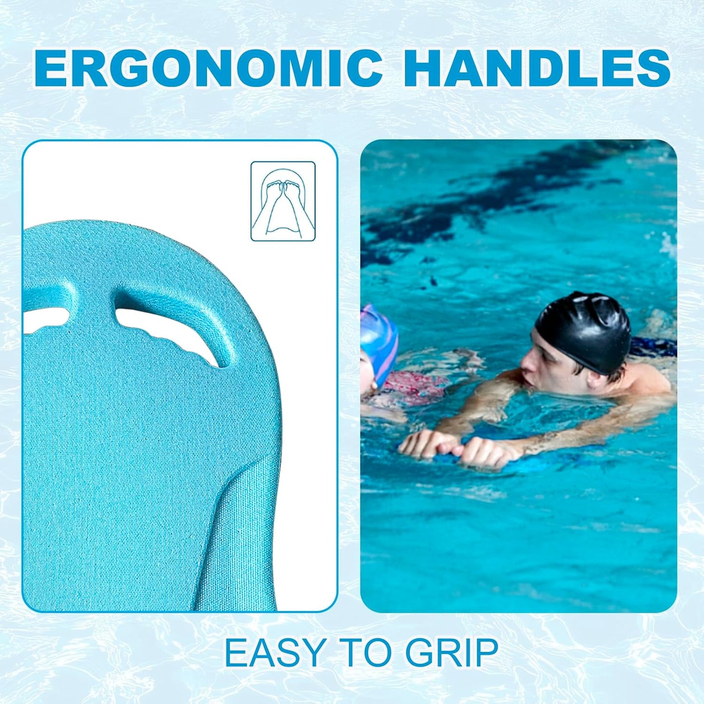 Swimming Kickboard, Lightweight and High Buoyancy Swim Training Board for Swimmers, Durable EPP Material, Ideal for Pool Exercise and Swimming Lessons