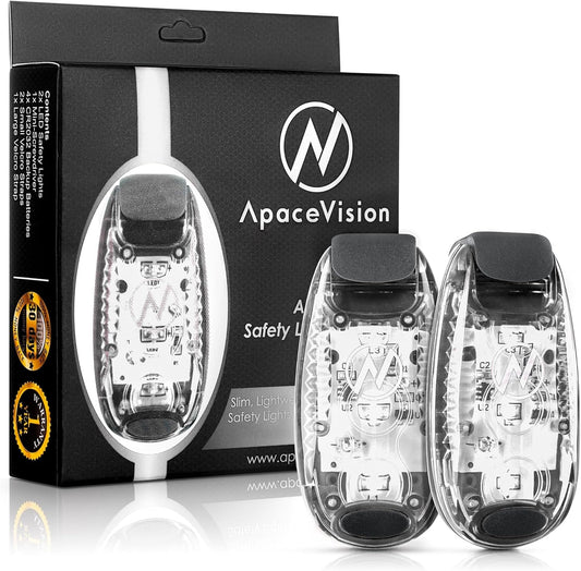 LED Safety Light (2 Pack) - Clip On Strobe/Running Lights for Runners, Dog, Bike, Walking, Boat, Kayak, Stroller and More - High Visibility Accessories for Your Reflective Gear, Bicycle