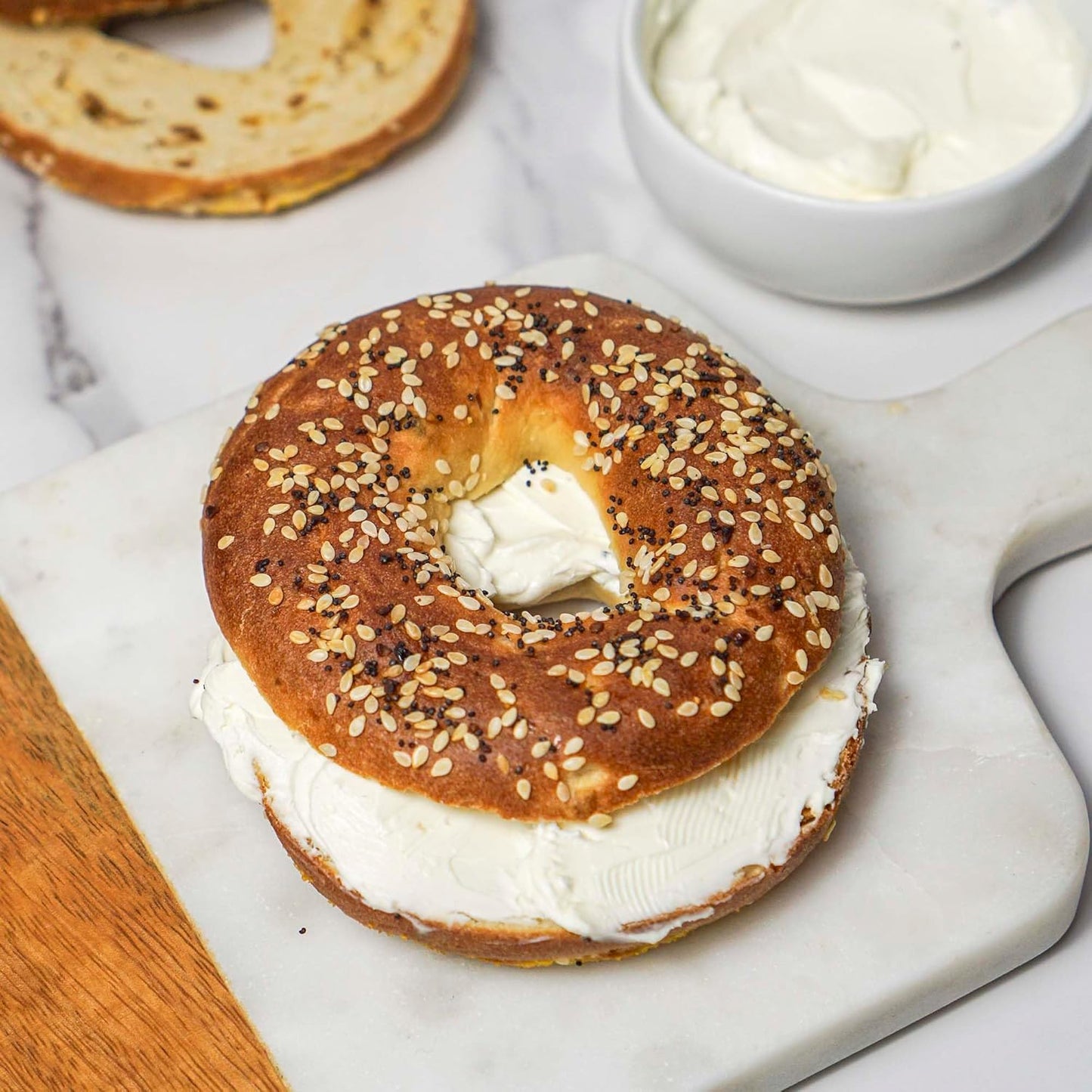 Hero Everything Bagel - 5g Net Carbs, 17g Protein, High Fiber, 140 Calories per serving (4 packs (20 bagels))