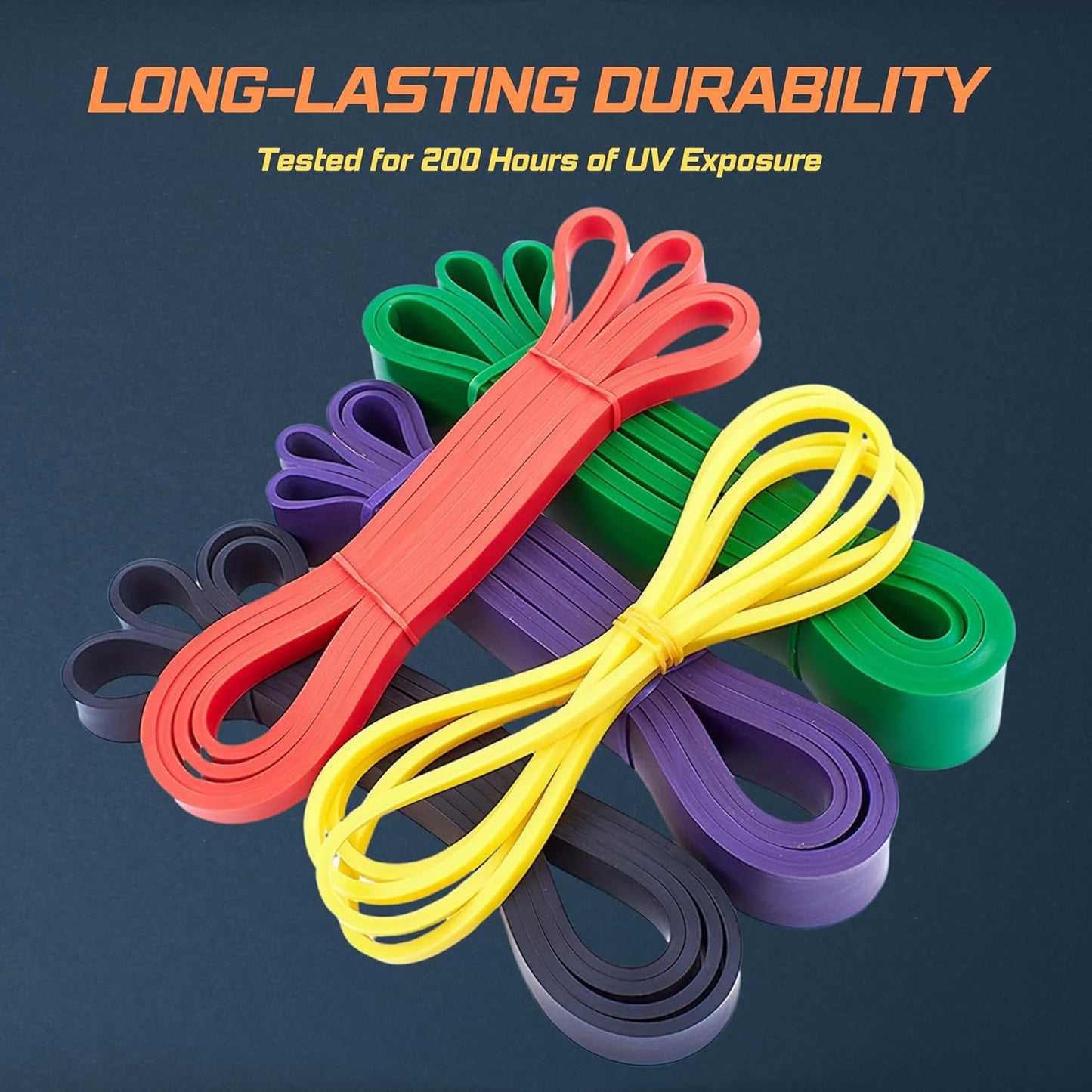 Resistance Bands for Men and Women - Exercise Set for Fitness Training, Body Stretching, Physical Therapy, Muscle Building, Strength Training