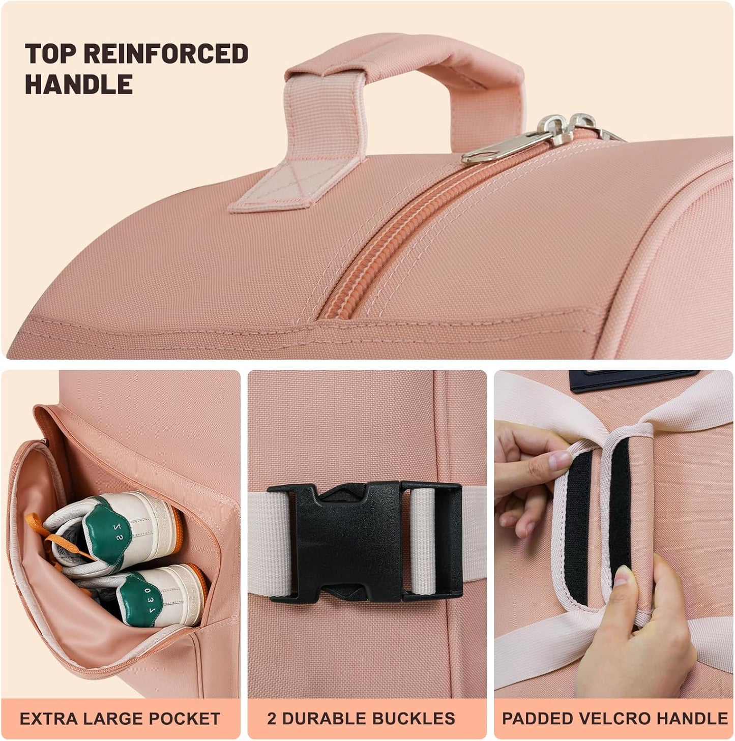 Golf Travel Bags for Airlines with Adjustable Support Rod and Detachable Shoulder Straps, Soft Foldable Golf Club Travel Covers, 900D Heavy Duty Oxford