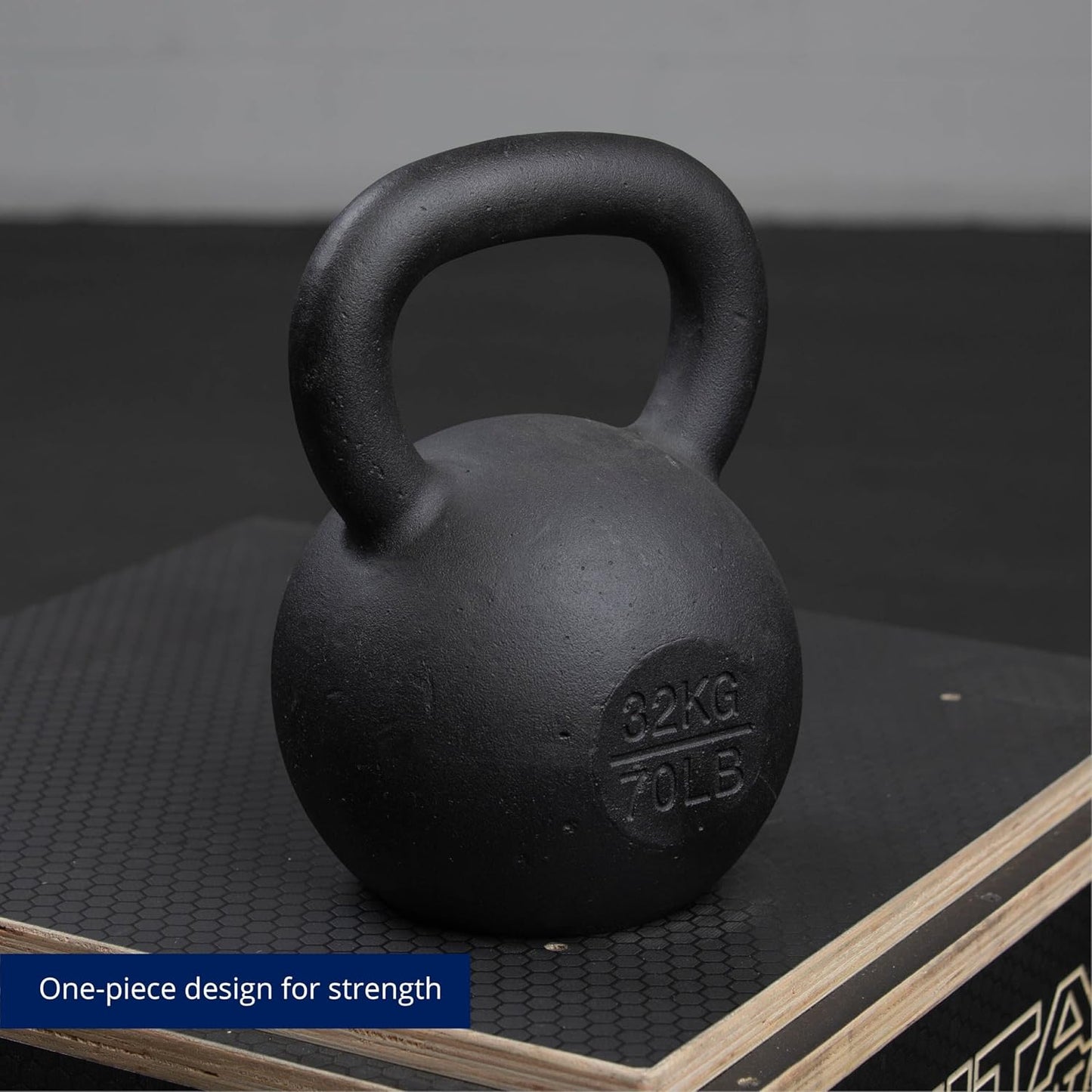 Titan Fitness Cast Iron Kettlebell, Single Piece Casting, KG and LB Markings, Full Body Workout