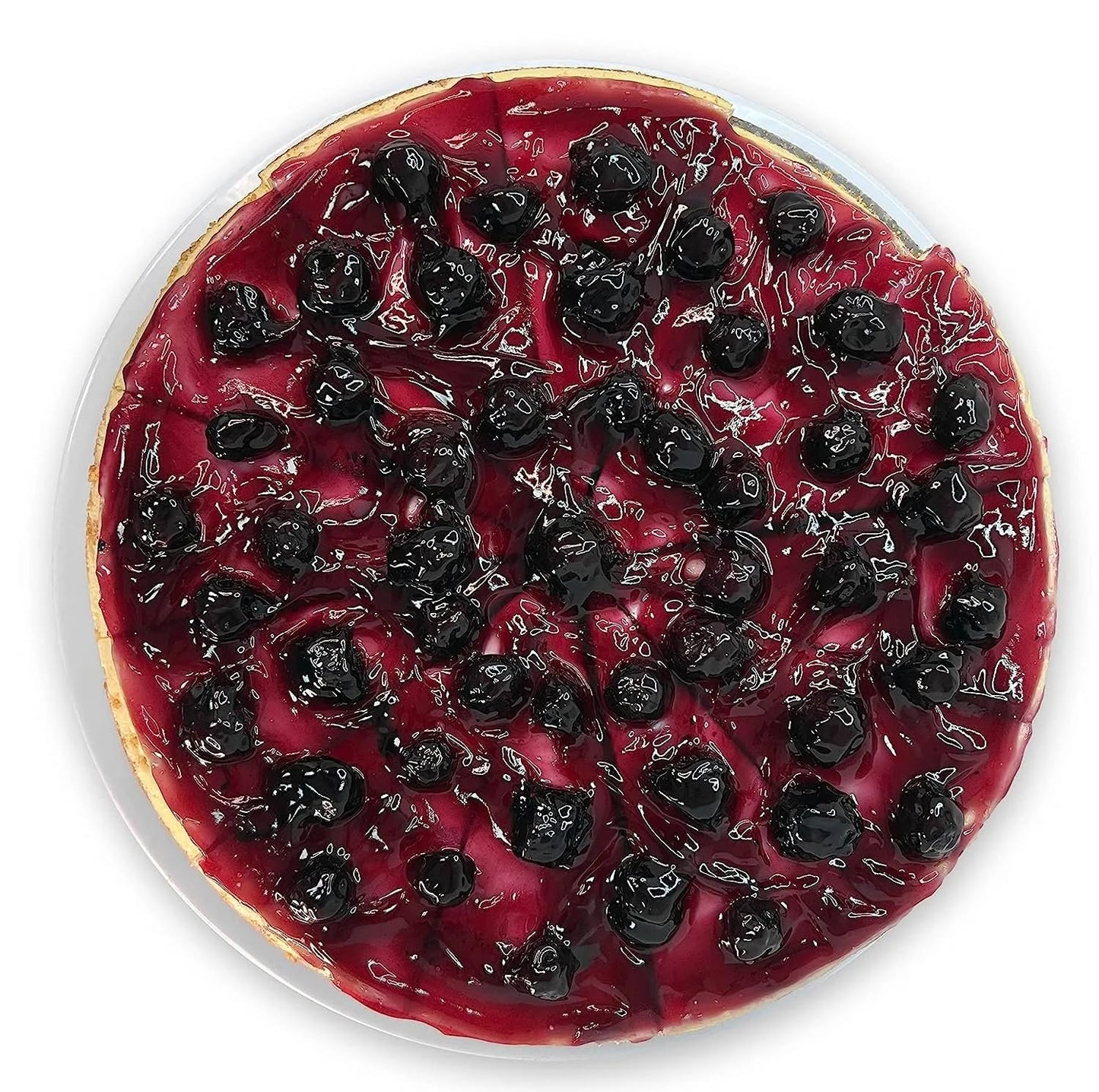 Andy Anand Sugar Free Blueberry Cheesecake 9" - Fresh California Cream Cheese, Amazingly Delicious, Diabetic Friendly, Traditional Recipe Handmade New York Style, Rich & Silky (2 lb)