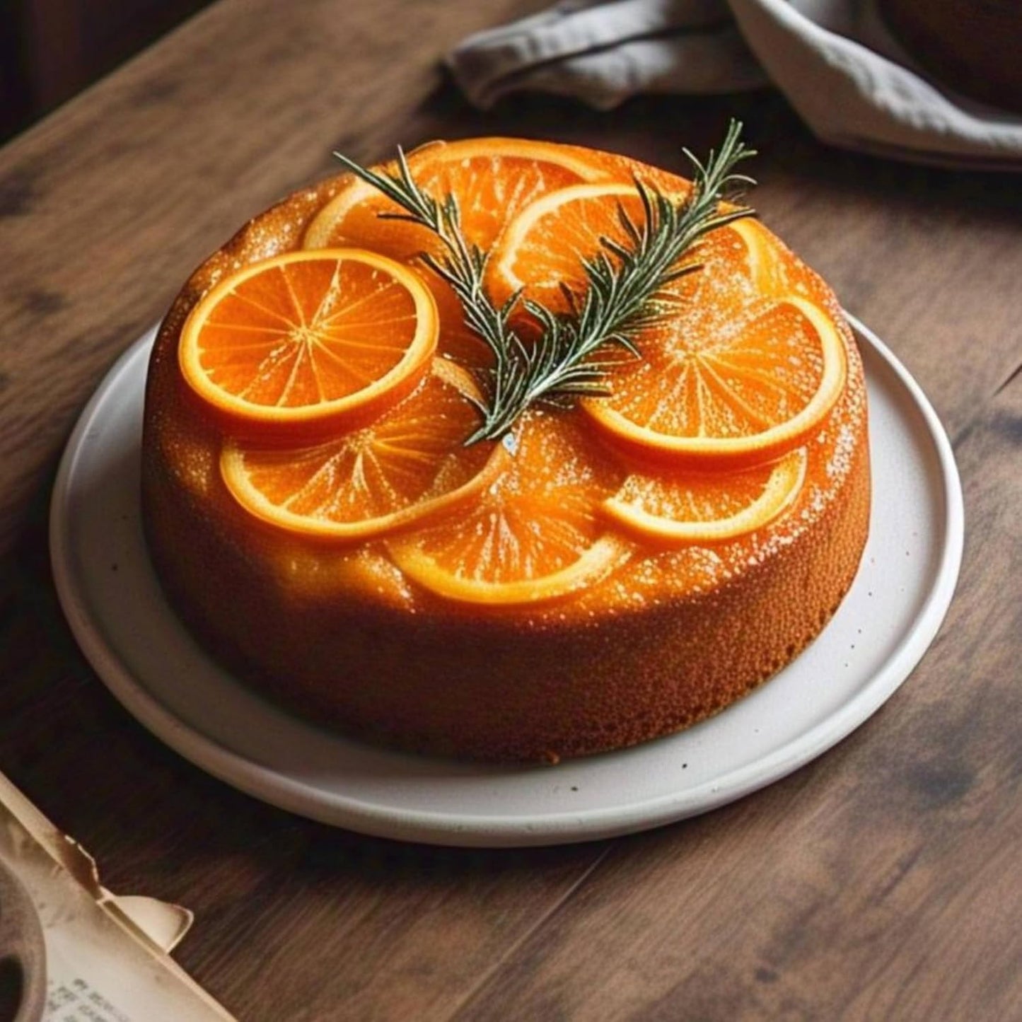 Andy Anand Sugar-Free Orange Glazed Cake, 2 lbs - Fresh, Natural Ingredients, Handcrafted, No Preservatives, Perfect for Diabetics & Health-Conscious Dessert Lovers