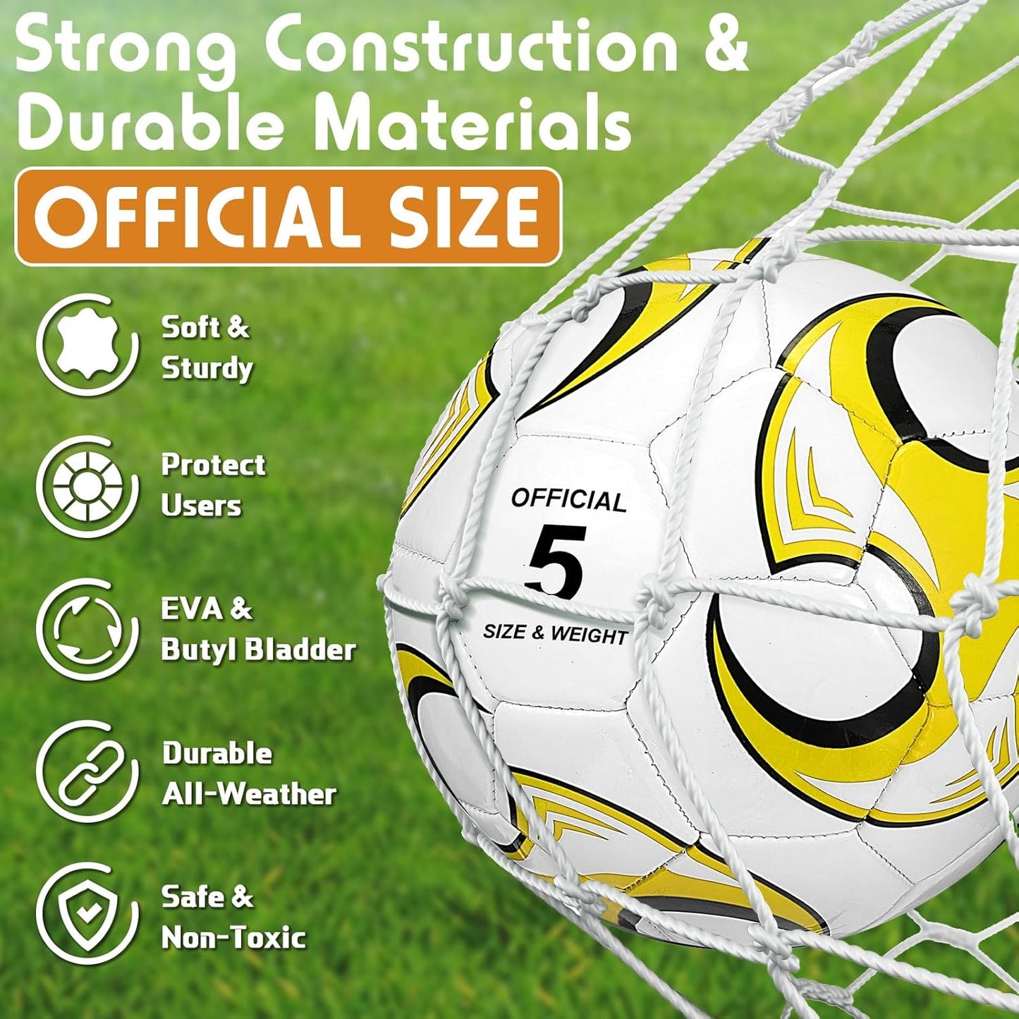 12 Pcs Soccer Balls Bulk Size 4 Soccer Balls with Pump Soft Football Outdoor Indoor for Sport Training Practice Game Gift for Youth Teen Adult