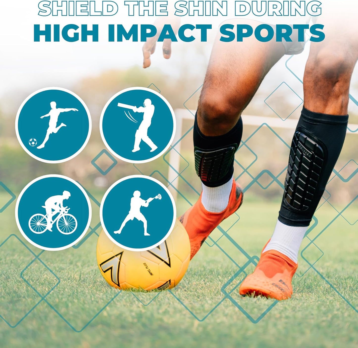 Soccer Shin Guards Sleeves for Men, Women and Youth