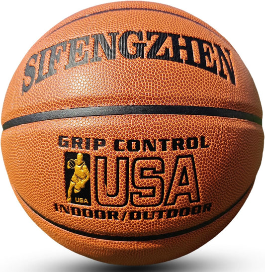 Wave Basketball, Blue and Yellow, Indoor/Outdoor Sports Basketball, Communion Gifts for Boys, Dedicated to 3v3 Matches, Size 7(29.5'')