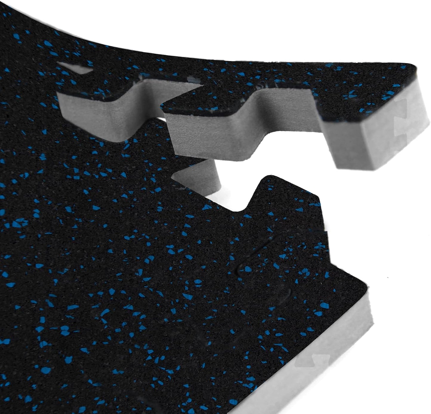 IncStores Impact Foam Rubber Floor Tiles, Interlocking Home Gym Floor Matts for Weight & Workout Equipment Room Padding, 2'x2' Tiles