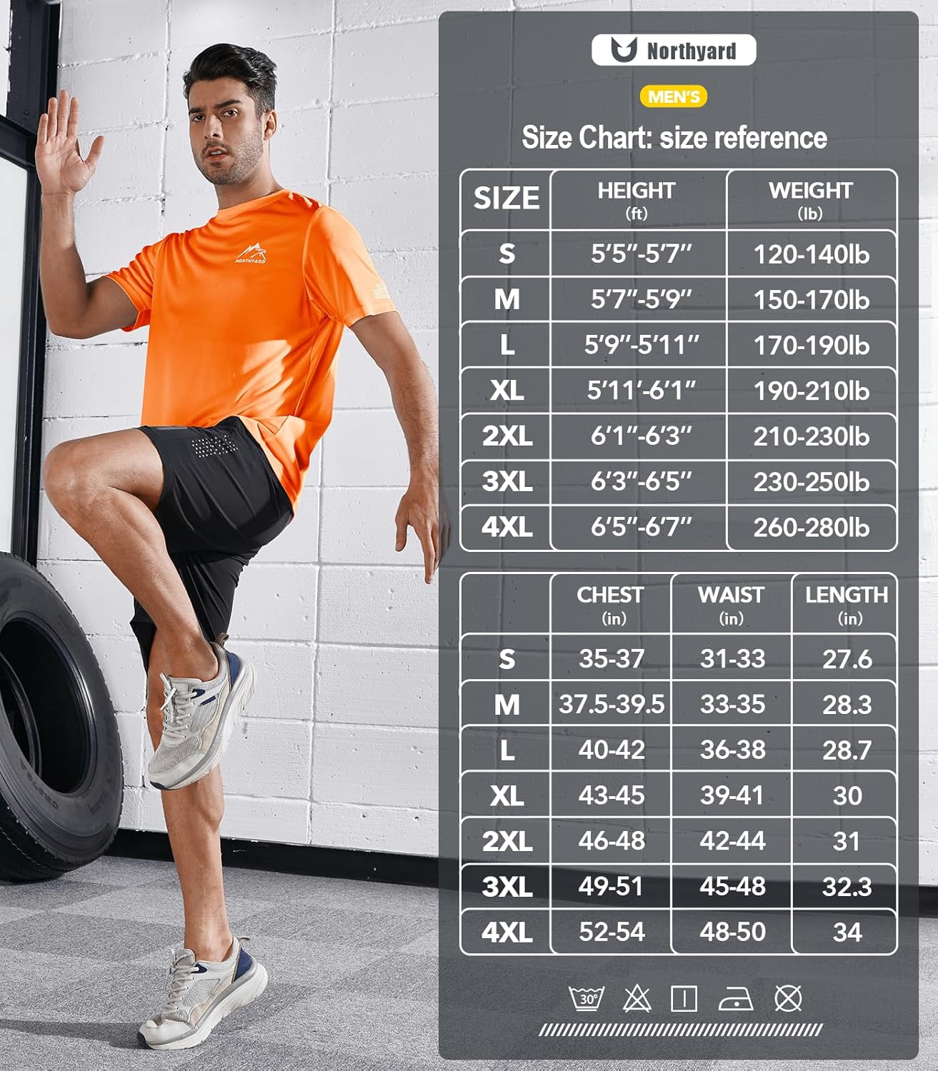 NORTHYARD Men's UPF 50+ Sun Protection Shirts Swim SPF UV Quick Dry Short Sleeve T-Shirts for Athletic Fishing Rash Guard