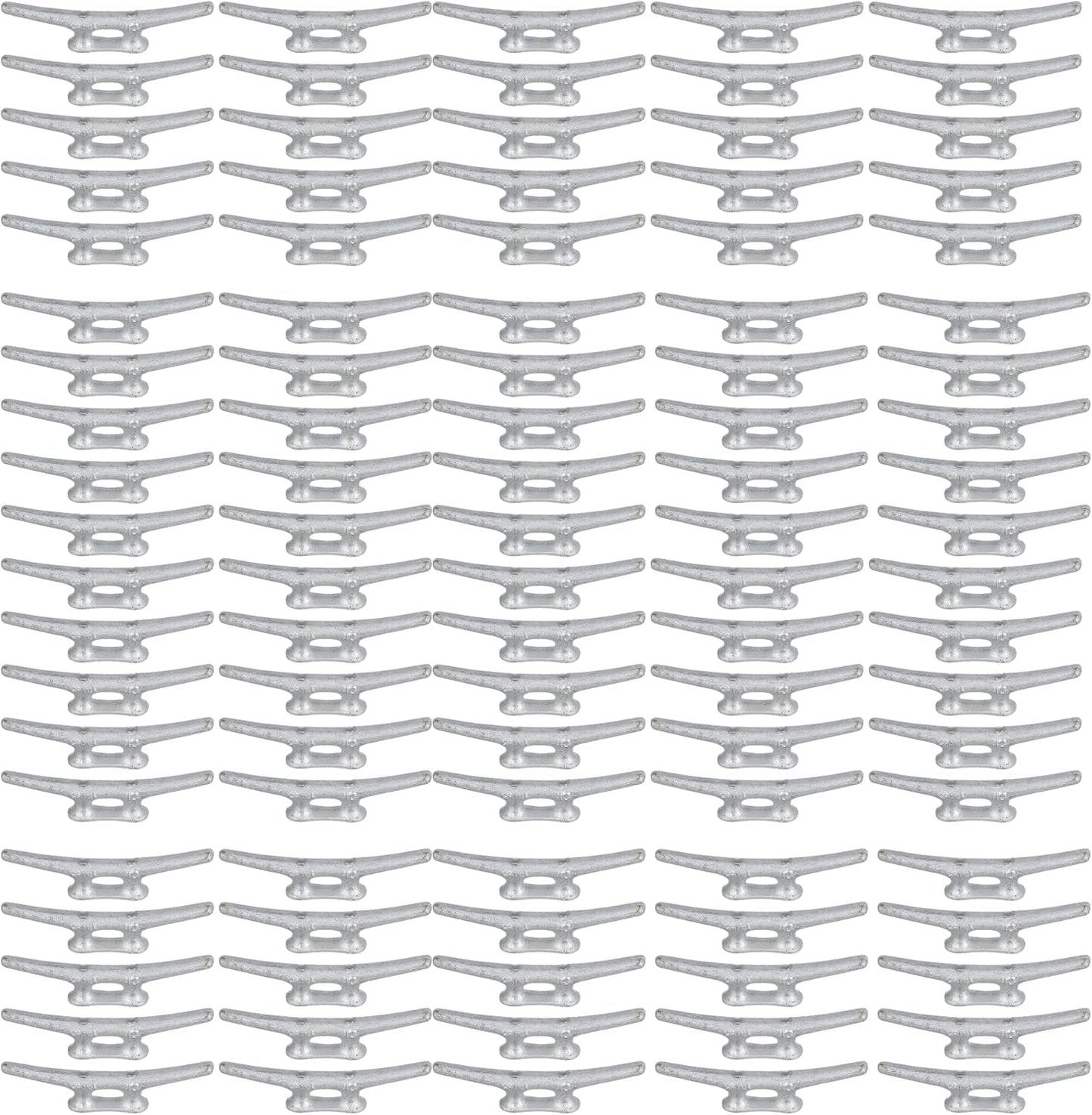 MarineNow Hot-Dipped Galvanized Iron Dock Cleat – Choose Size: 4", 6", 8", 10", 12", 14" – Heavy-Duty Boat Cleats for Dock Lines – Available in Single or Bulk Multi-Packs