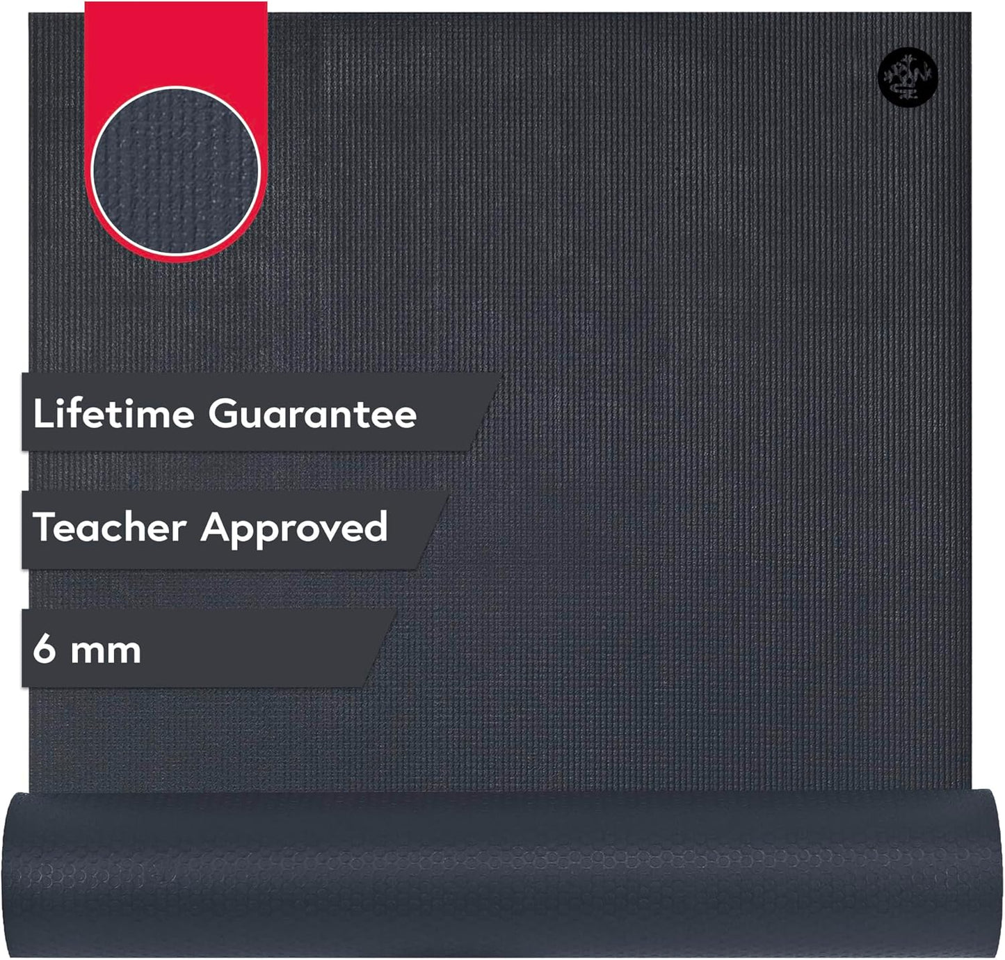 Manduka PRO Yoga Mat 71" - 6mm | Lifetime Durability | Hygienic Construction | Premium Studio Quality | Teacher Approved | 71 x 26 inches | Verve