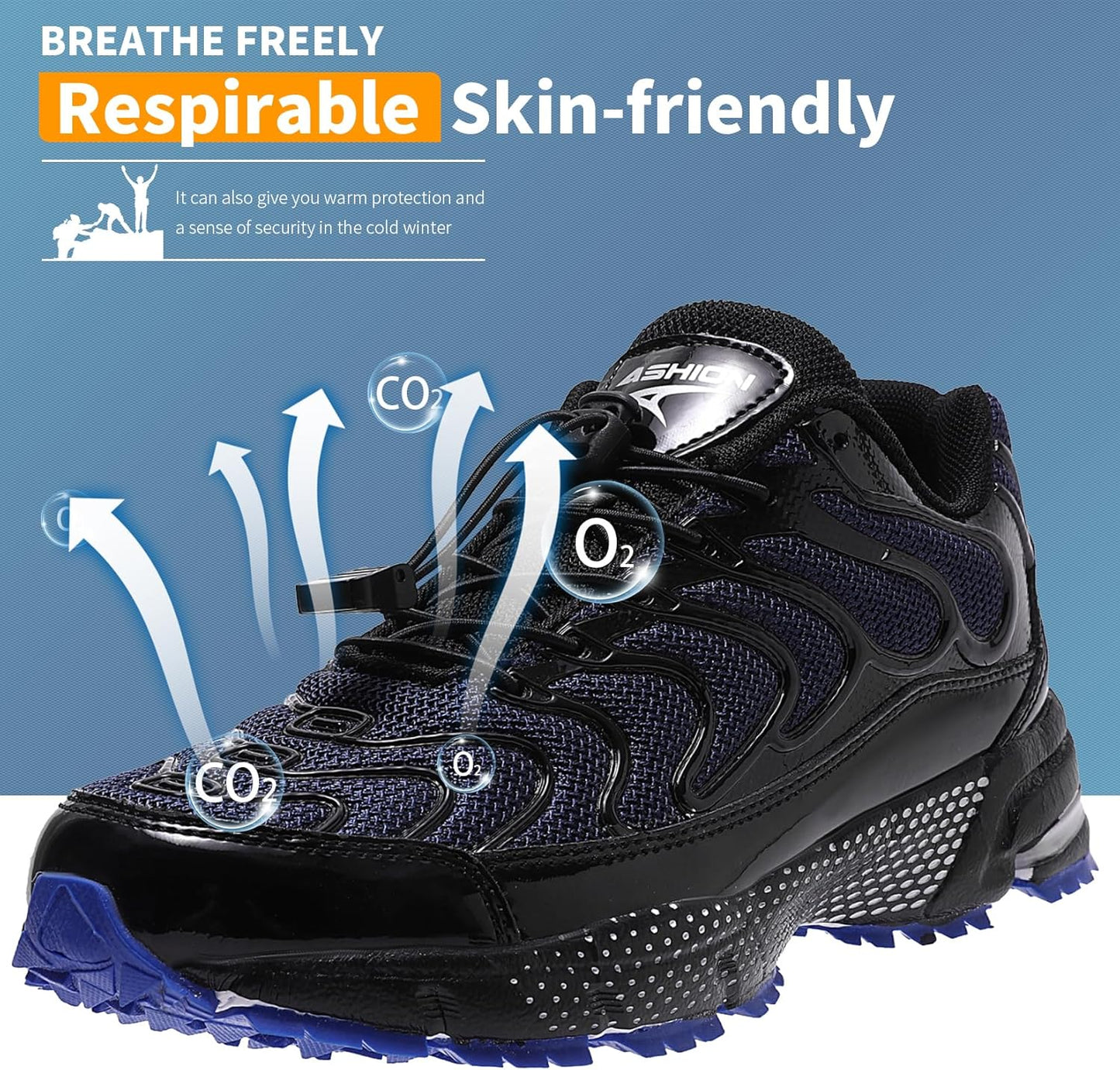 WETIKE Boy's Shoes Mesh Slip on Lightweight Running Sneakers