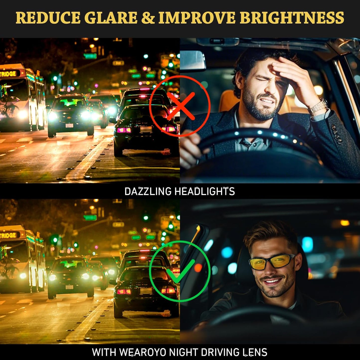 Polarized Sports Sunglasses for Men Women,Fishing Driving Rectangular Goggles UV400 Protection