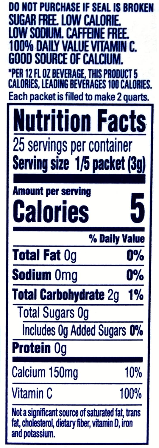 Crystal Light Classic Orange Drink Mix, 10-Quart Box