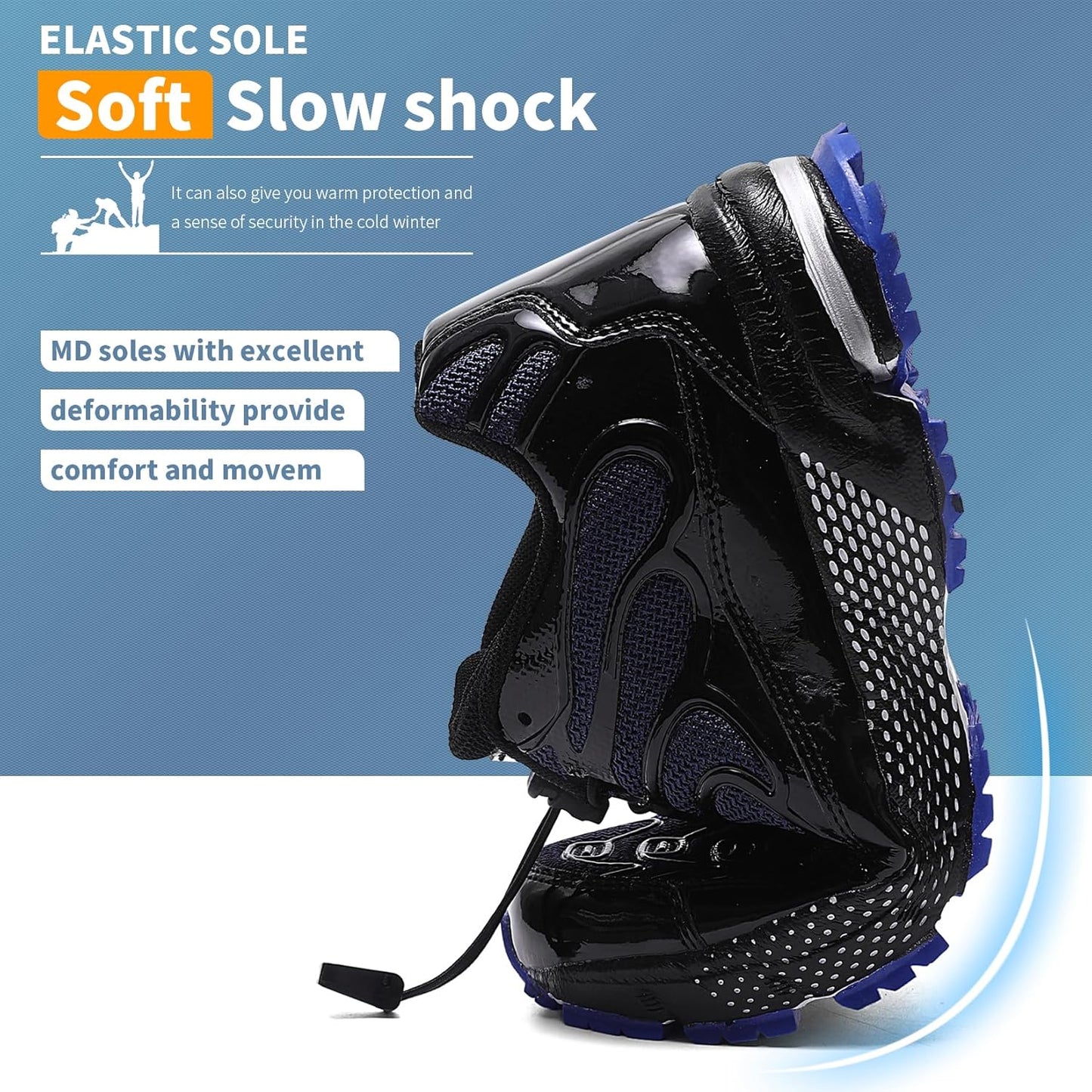 WETIKE Boy's Shoes Mesh Slip on Lightweight Running Sneakers